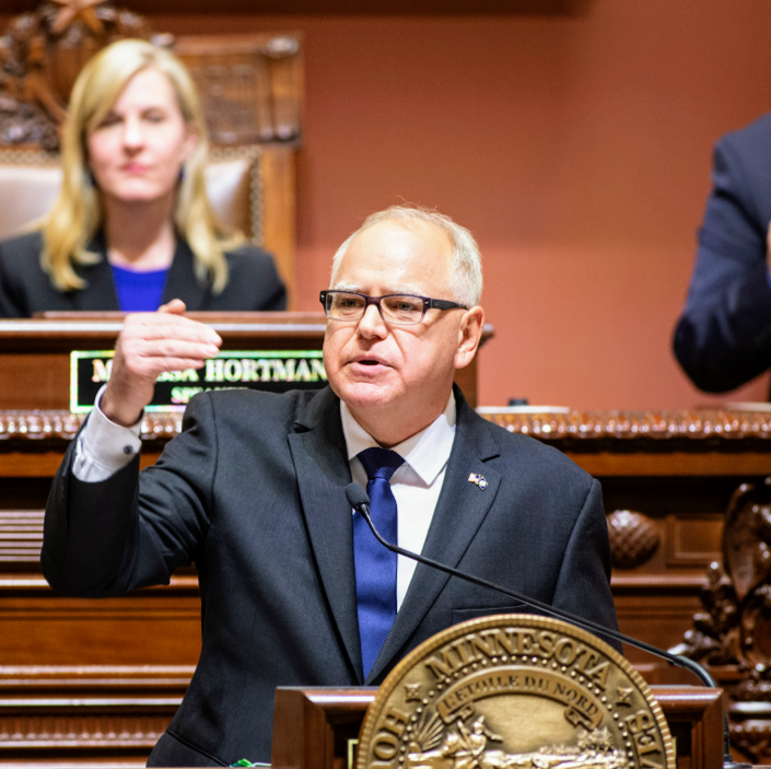 Governor Walz Delivers SOS Address Tonight Fergus Now