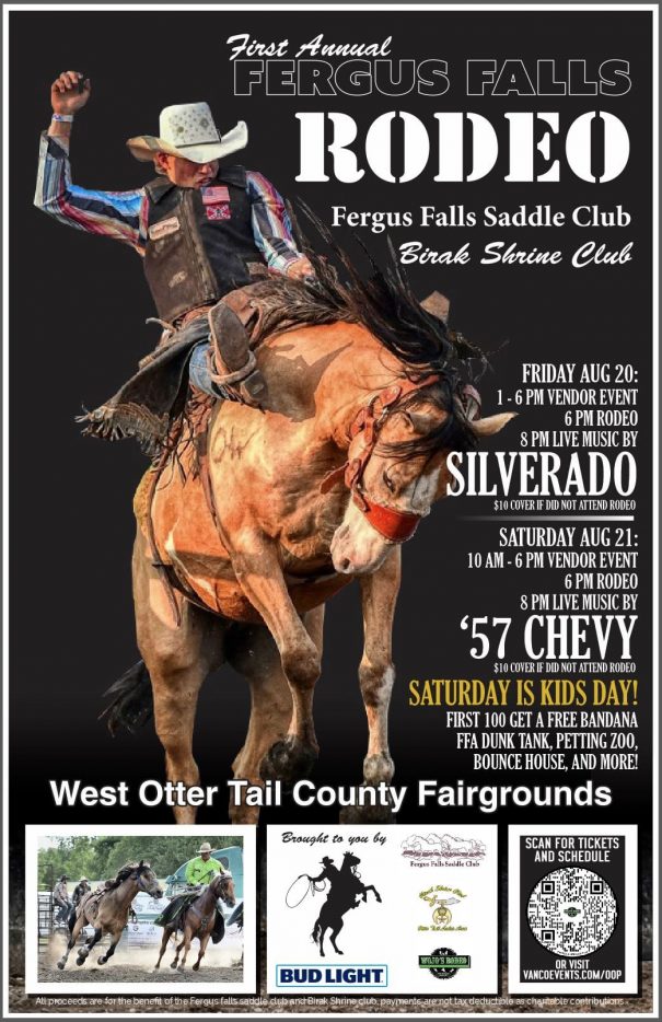 First Annual Fergus Falls Rodeo Starts on Friday Fergus Now