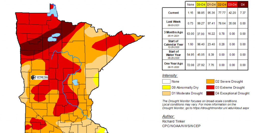 The MN DNR Labels Fire Danger In Otter Tail County as Extreme Fergus Now