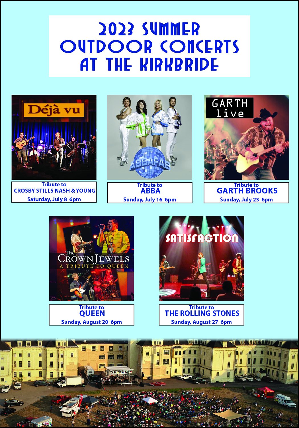 2023 Summer Outdoors Concerts at the Kirkbride. Fergus Now