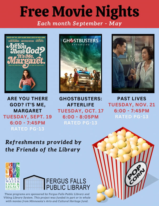 Movie Night Tonight at Fergus Falls Public Library Fergus Now